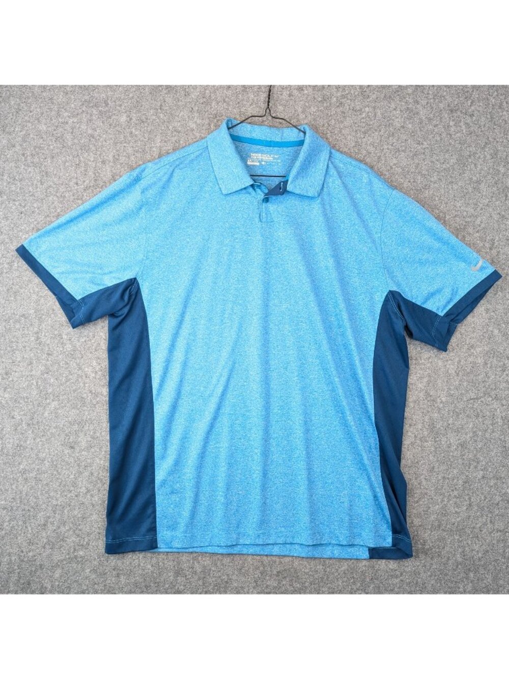 Nike Golf Tour Performance Mens XL Dri Fit Polo Shirt Blue Navy Short Sleeve